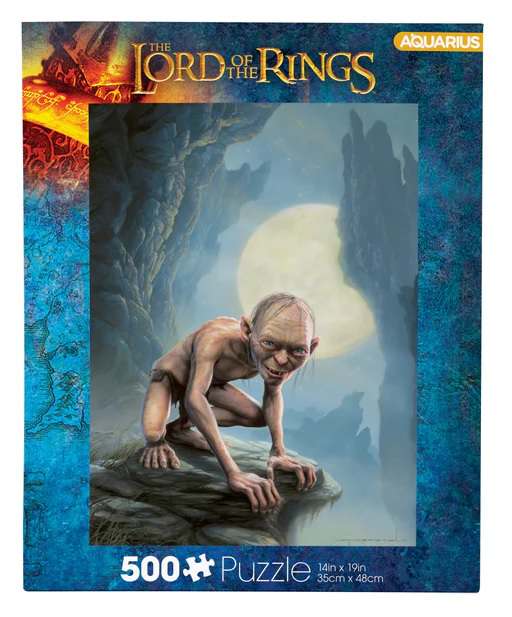 Puzzle Gollum Lord Of The Ring Aquarius Ent 35x48cm 500pz