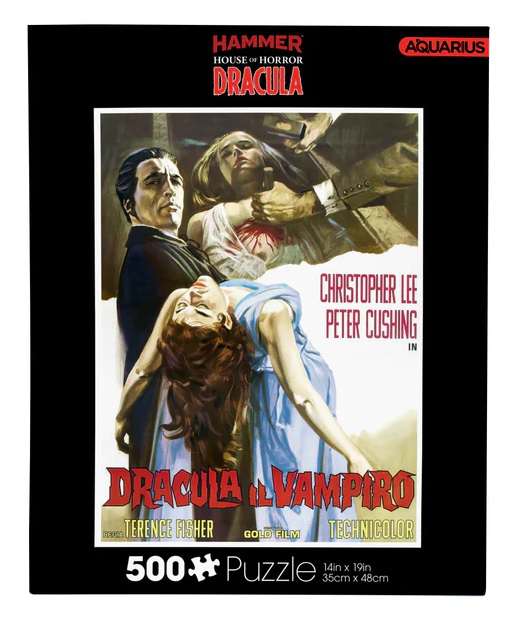 Puzzle Hammer House Of Horror Dracula Aquarius Ent 35x48cm 500pz
